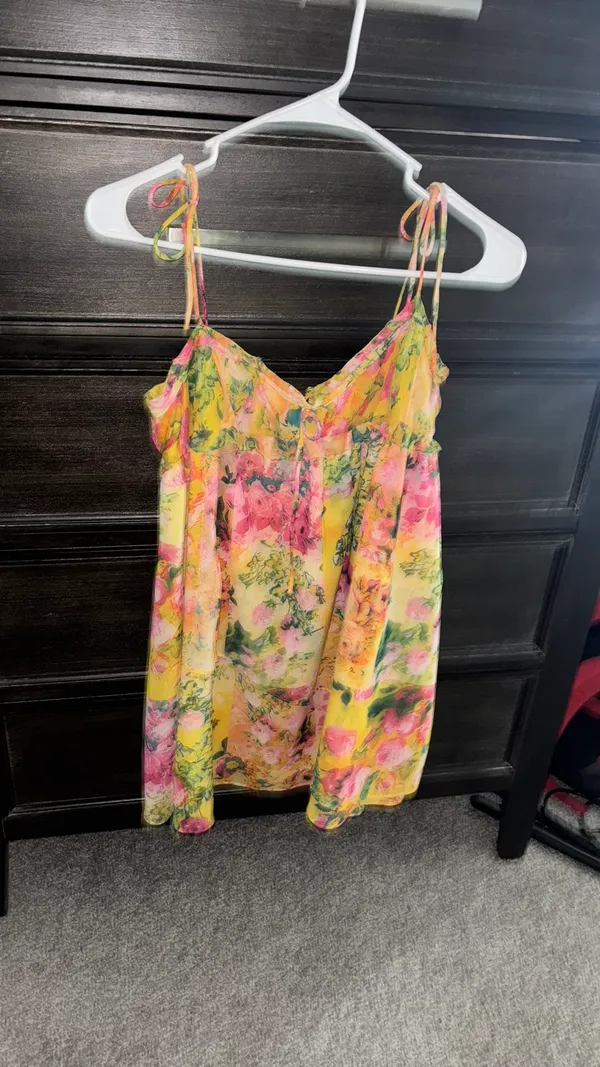 floral dress Yellow Size XS - Image 2