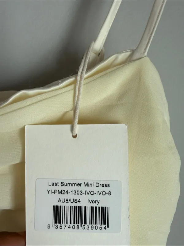 NEW Peppermayo Last Summer Mini Dress - Ivory 4 - Image 6