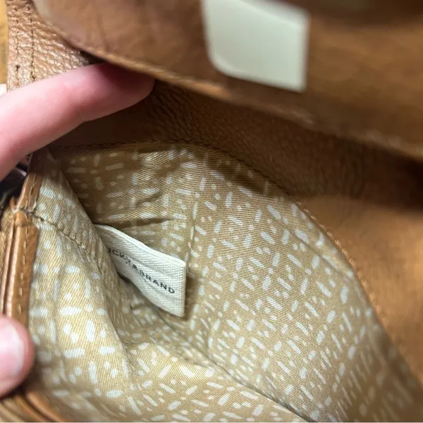 Lucky Brand Liza Convertible Wallet Crossbody Brown 100% Leather Pebbled - Image 5