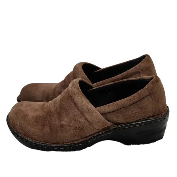 Brown suede B.0.C clogs s 7.5 - Image 3