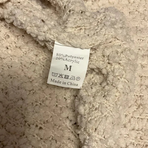 Cozy Cream V-Neck Sweater - Image 6