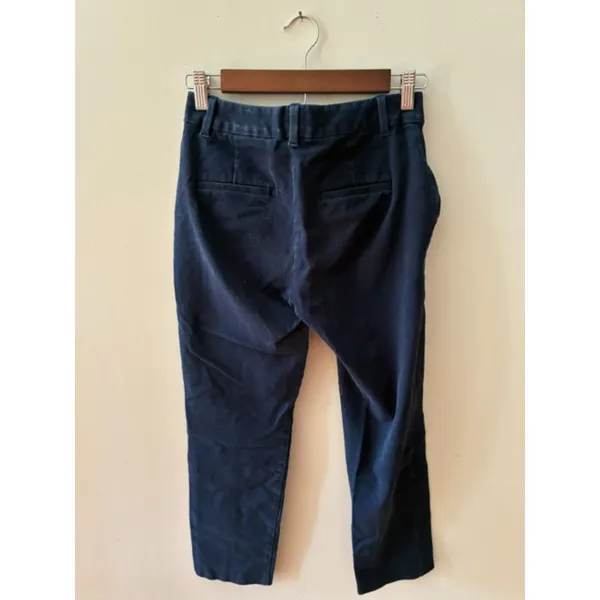 GAP Women’s Size 2 Slim Ankle High Rise Navy Blue Pants Chinos - Image 3