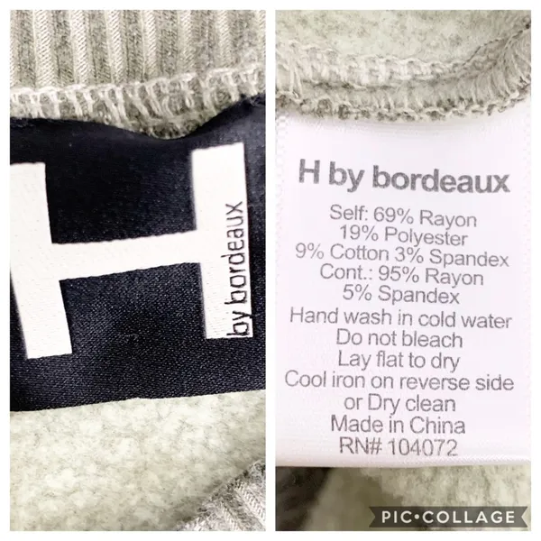 H by Bordeaux Soft Lightweight Bomber Jacket Zip Up Olive Green Size L - Image 8
