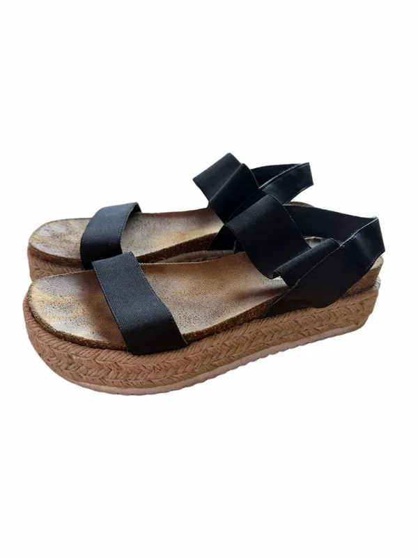 Steve Madden Women's Black Platform Espadrille Sandals - Image 4