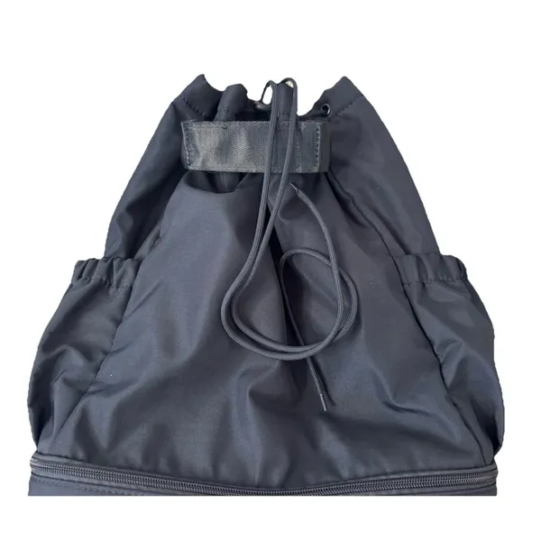 BEYOND YOGA Convertible Backpack Drawstring Tote Lightweight Black Gym Bag - Image 6