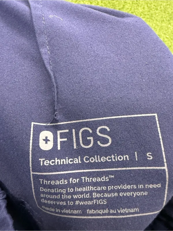Figs Zamora Jogger Scrub Pant Navy Blue Drawstring Medical Women's S - Image 3