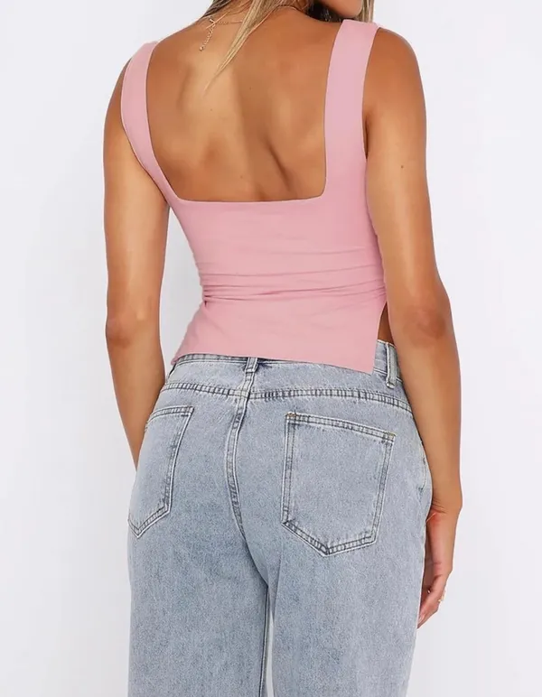 Pink Going Out Tank Top - Image 5