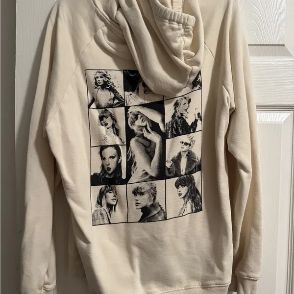 Taylor Swift Cream Hoodie - The Eras Tour - Image 4