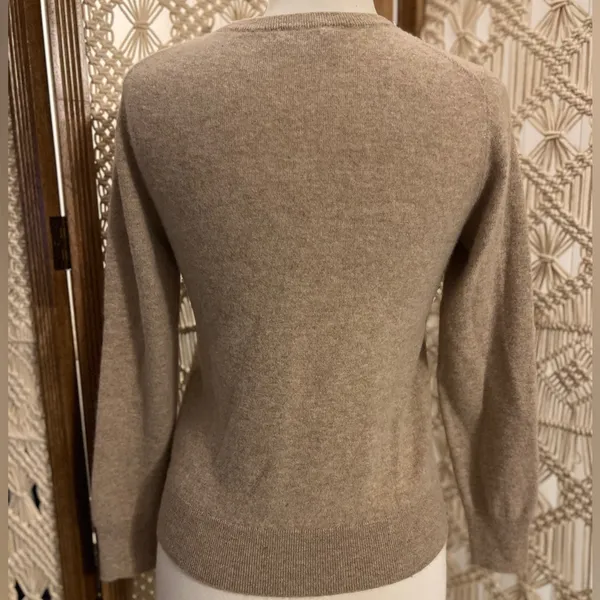 Quince Mongolian Cashmere Tan Women's Sweater - Image 7
