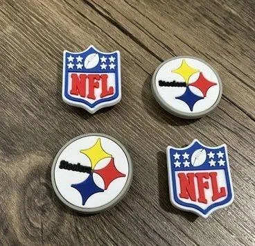 Pittsburg Steelers Football Team Charm For Crocs Shoe Charms - 4 Pieces - Image 2