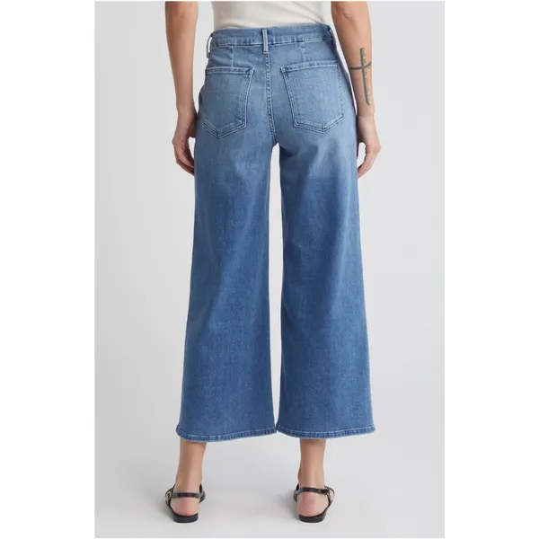 Le Jean Jude High Waist Wide Leg Trouser Jeans Denim Size 29 - Image 2