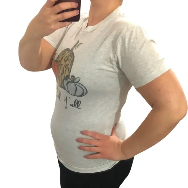 Next Level "It's Fall Y'all" (XS) Pumpkin Autumn Halloween Thanksgiving Printed Tee - Image 4