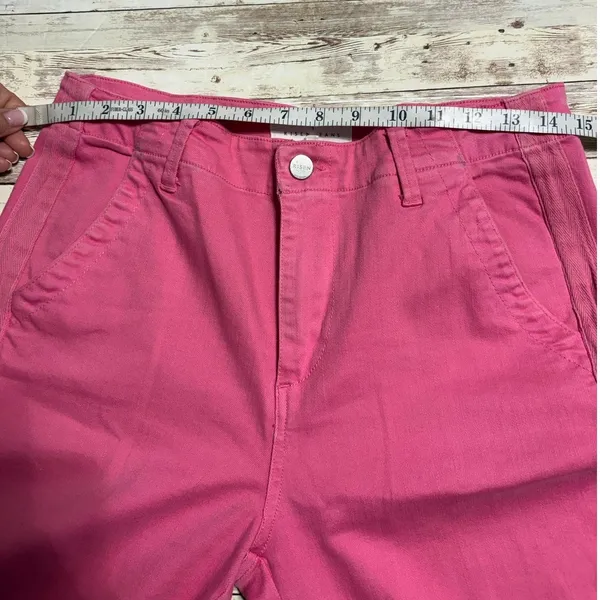 Risen Jogger Jeans Denim Size 7 28 Hot Pink Stretch Vibrant Pants - Image 7