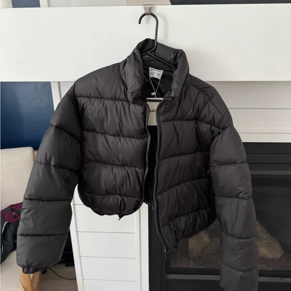 SACRÉ NYLON PUFFER Women’s Medium NWT Black - Image 4