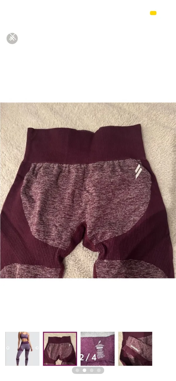 DOYOUEVEN Impact Seamless Compression Leggings Plum Purple - Image 2