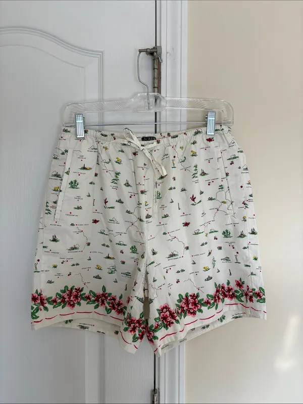 J. Crew Cosmo short in map-print cotton poplin S - Image 5