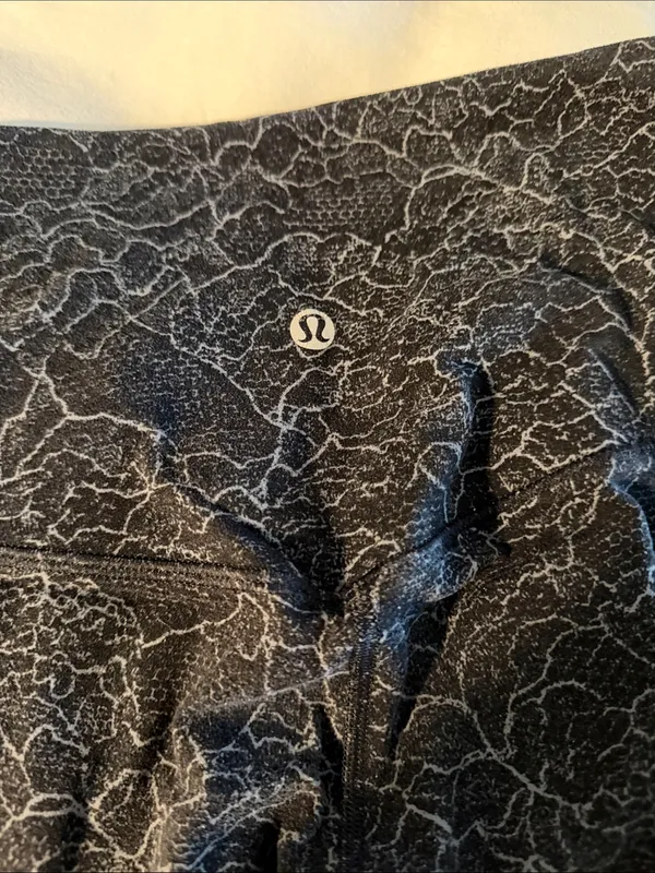 lululemon athletica Black Patterned High-Waist Leggings - Image 2