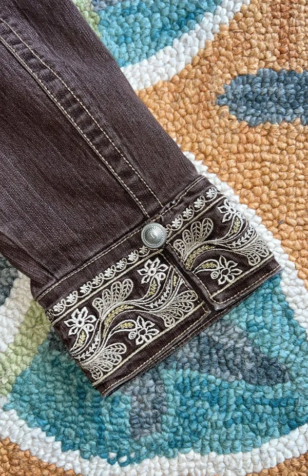 AMI Brown Jean Jacket - Image 3
