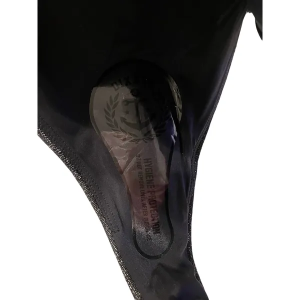 NWOT Dixxon Supreme Metallic One Piece Swimsuit XS Silver Sparkle High Cut - Image 6