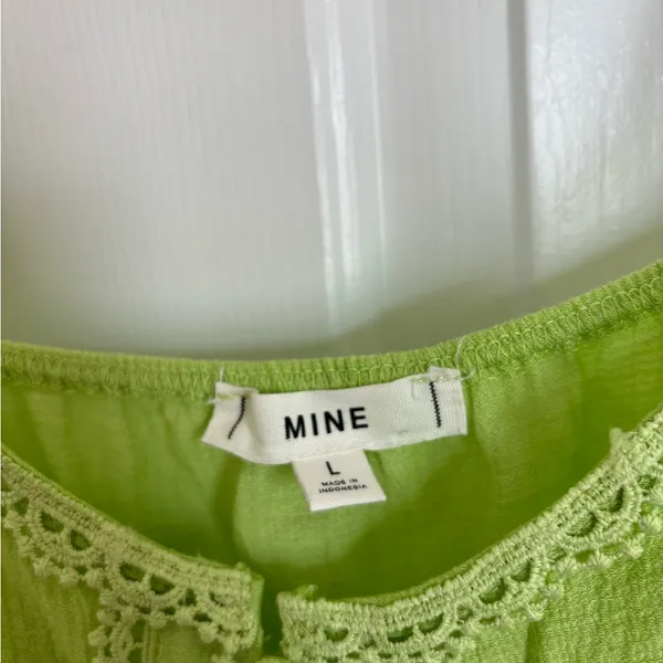 MINE boutique tank lace cami Green Size L - Image 11