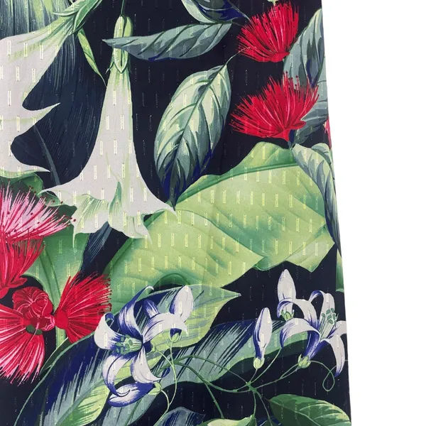 Tommy Bahama Celebration Tropical Floral Maxi Dress Green Size XXS - Image 11