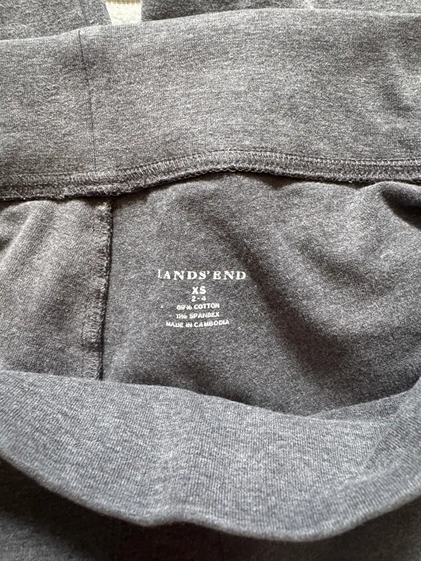 Lands' End Gray Flare Sweatpants - Image 6