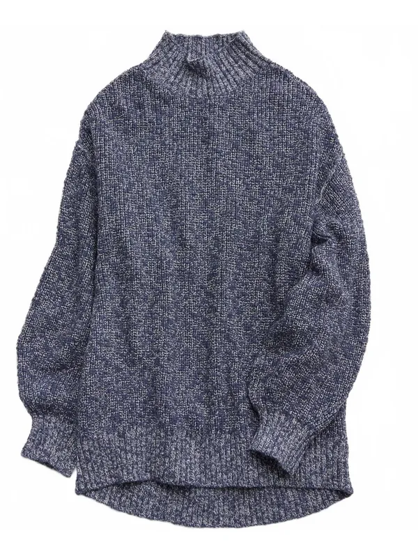 AE Aerie Hits The Spot Mockneck Sweater American Eagle NWT Blue Fresh Bright Sm - Image 2
