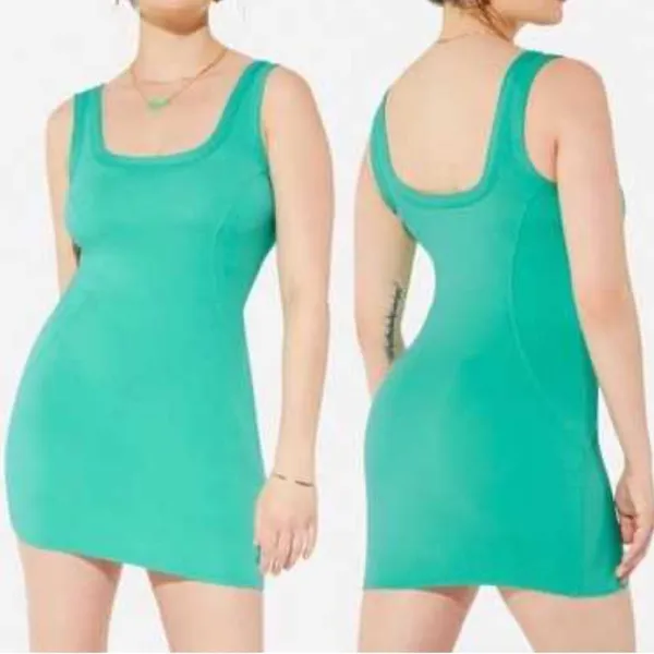Yitty Body Butter Tank Dress Teal Women’s Medium - Image 2