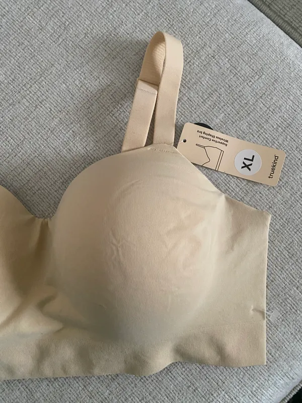Nwt Truekind Supportive Comfort Wireless Shaping Bra Size Xl Beige - Image 4
