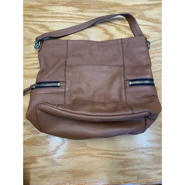 Vince Camuto Katja Women's Brown Leather Shoulder Strap Hobo Bag B88 - Image 5