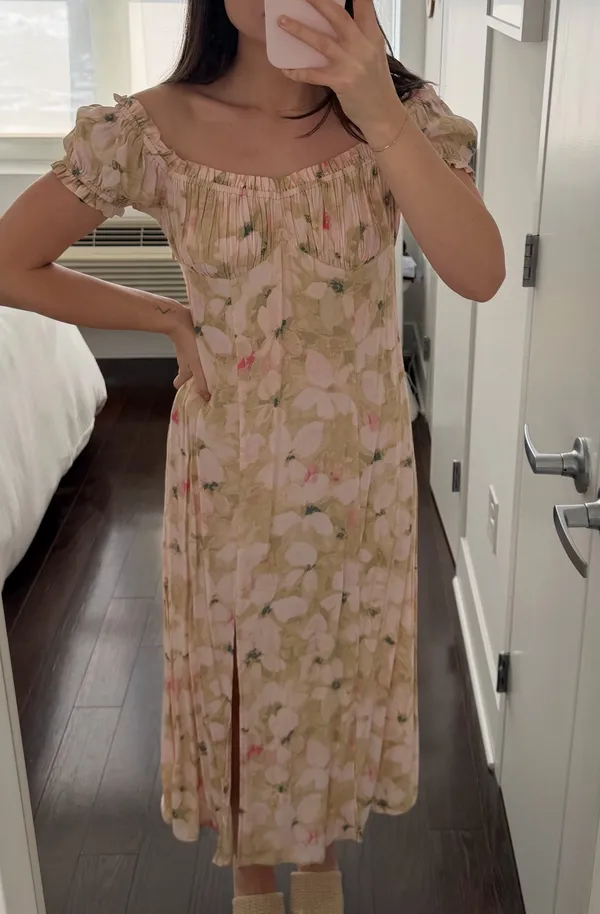 Off-The-Shoulder H&M Midi Dress - Image 2