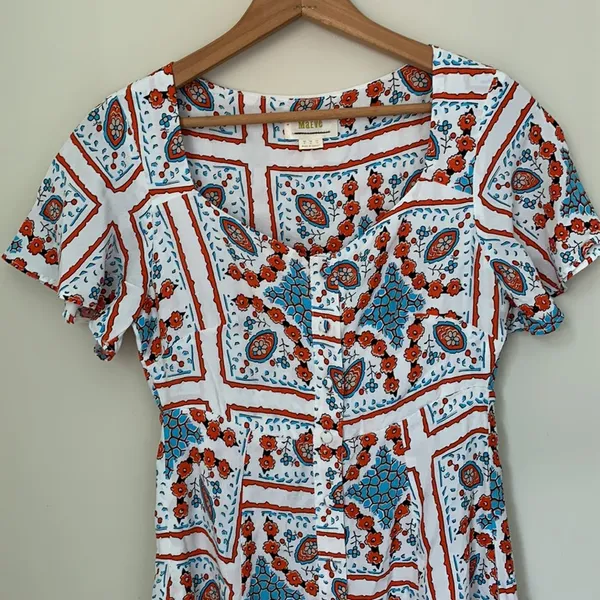 Anthropologie Maeve Praslin Lion Buttondown Dress - Image 5
