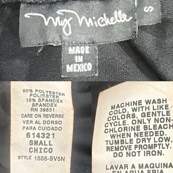 Y2K 90s My Michelle Black Velvet Maxi Dress Sleeveless Boat Neck S Goth Witchy - Image 7