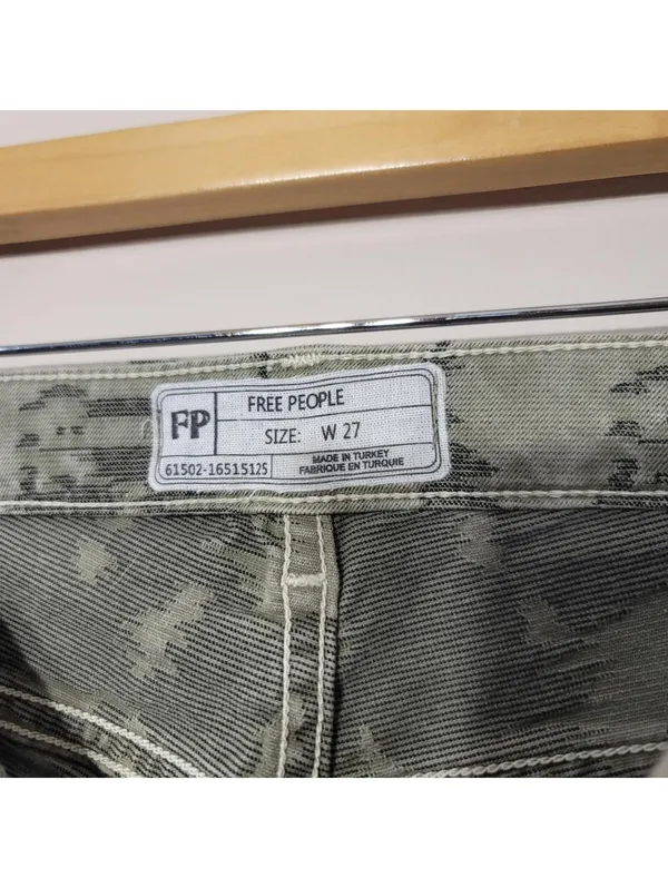 Free People High Rise Skinny Jeans Grunge Cotton Y2K Sz 27 - Image 2