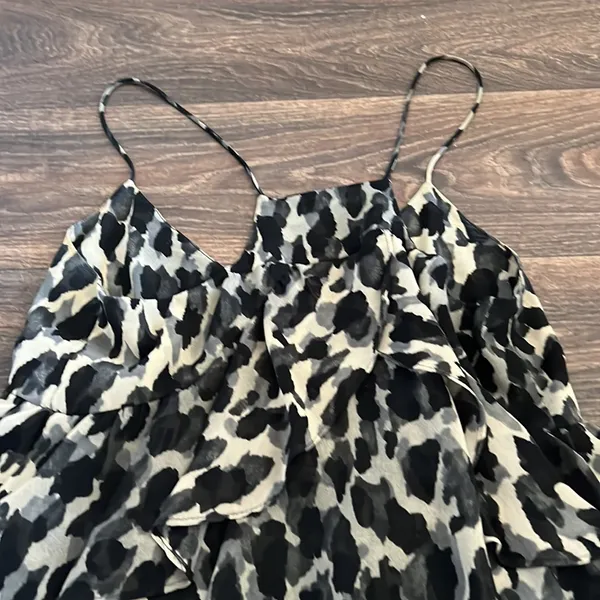 Zara Ruffle Leopard Shirt - Image 4