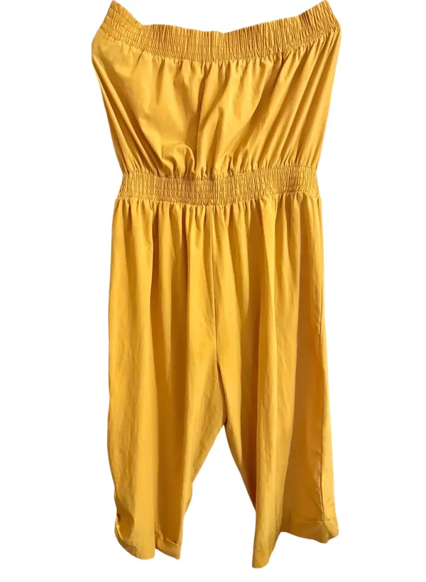 Toxik3 Women’s Elastic Tie Waist Cargo Style Cropped Strapless Jumper - Image 3