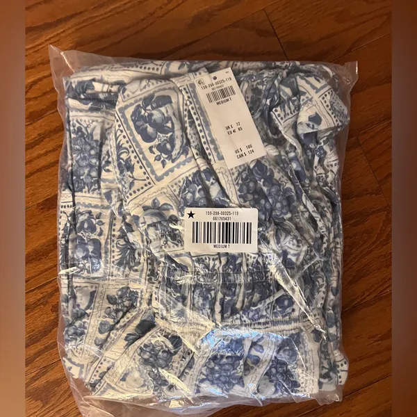 Abercrombie & Fitch Blue and White Maxi Dress Blue and White Floral Patterned M - Image 3