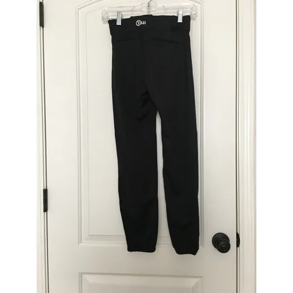 TAG Women's Juniors Baseball Softball Pants Size Small Black - Image 6