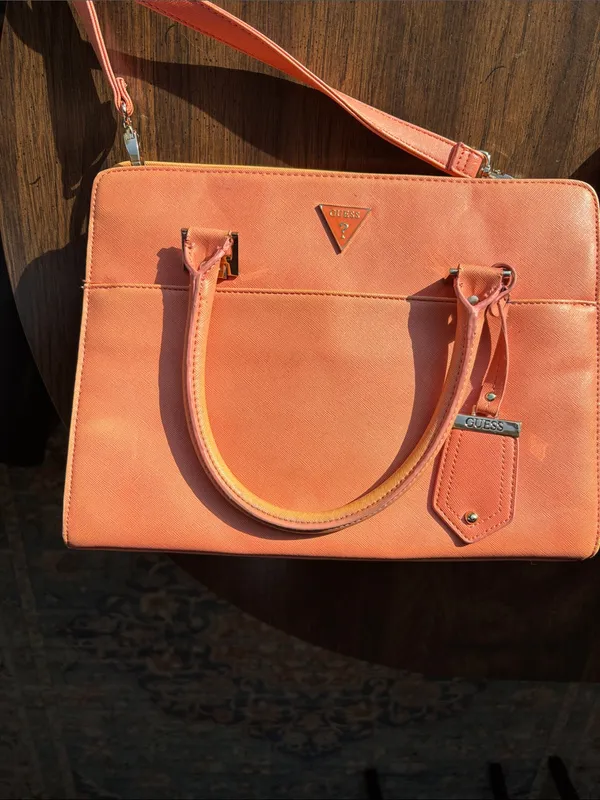 Guess Coral Destiny Shoulder Strap Handbag Faux Leather Minimalist Travel Preppy - Image 10