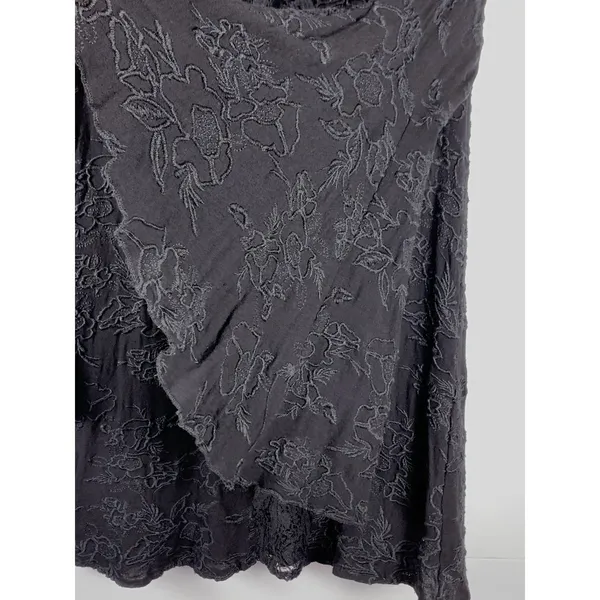 Altar’d State Tunic Top M Black Lace Bell Sleeve Witchcore Boho Festival - Image 3