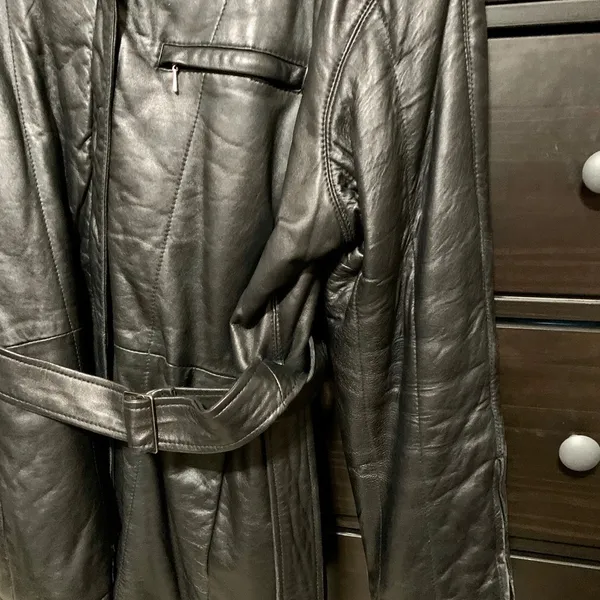Vintage Blazer Leather Jacket - Image 3