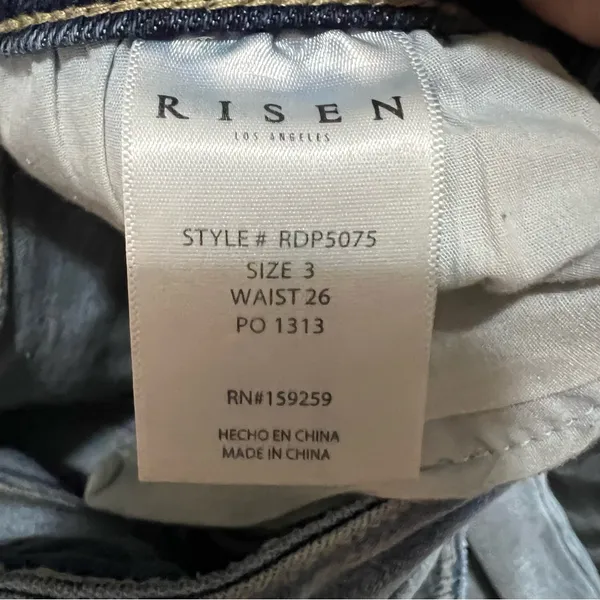 Risen High‎ Rise Tummy Control Crop Mom Denim Jeans - Image 12