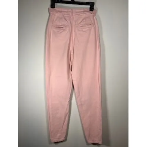 WETHE FREE Free People Pink High Rise Tapered Jeans Size‎ 25 Button Tab Waist - Image 5