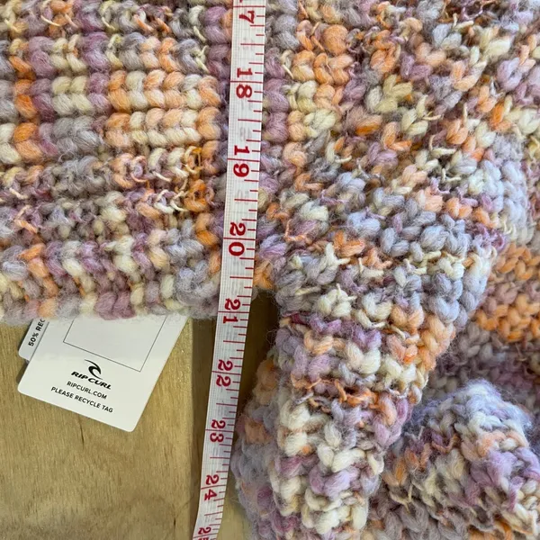 Rip Curl Multicolored Striped Mock Neck Knit Sweater XS‎ NWT - Image 8