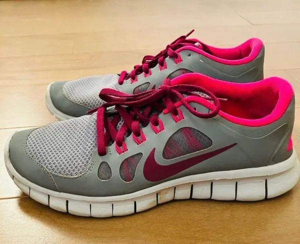 Nike Free Run 5.0 Gray Pink Athletic Shoes Running Sneaker Tennis Shoe 7 - Image 10