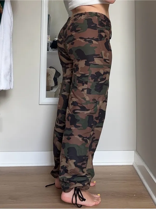 Camo cargo joggers Brown Size M - Image 2
