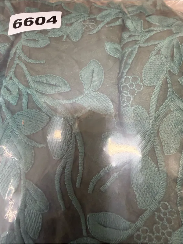 JESSAKAE Eve‎ Wintergreen Dress Floral embroidered midi forest green size small - Image 8