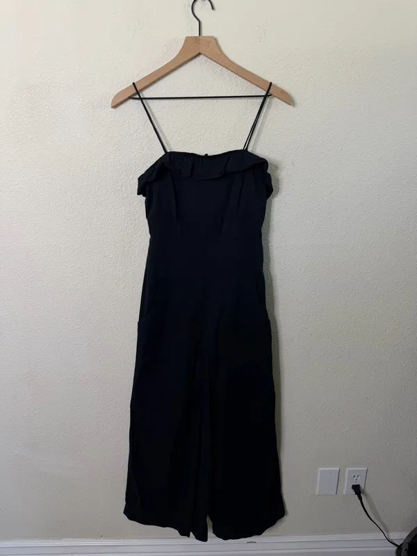 Anthropologie Maeve Ruffled Wide Leg Jumpsuit‎ Womens Size 6 - Image 2