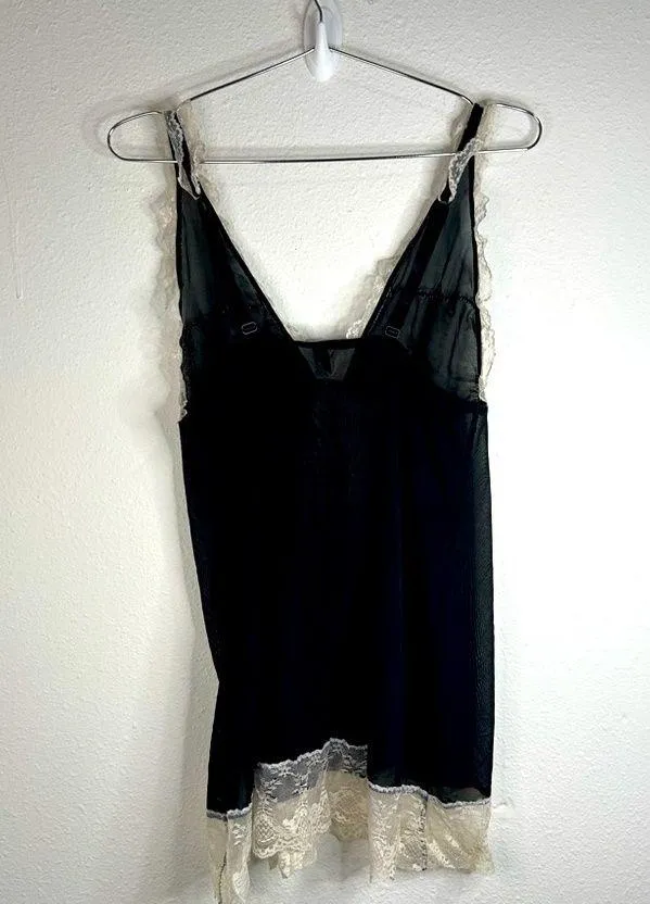 Marilyn Monroe Black Lace Slip Dress - Size Medium - Image 7