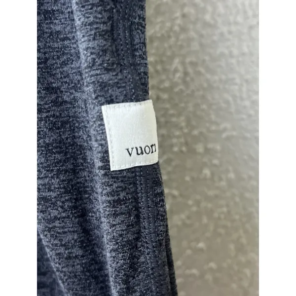 Vuori Womens Performance Jogger DreamKnit S Crop Drawstring Heather Gray Lounge - Image 3